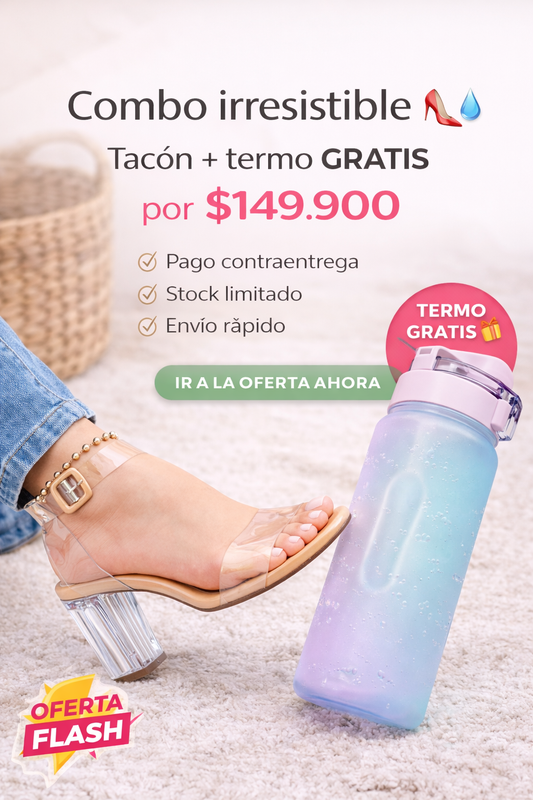 Tacon cristal importado + termo